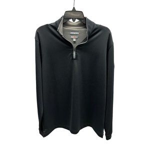 Peter Millar Element 4 Perth Wicking Black 1/4 Zip Top Medium